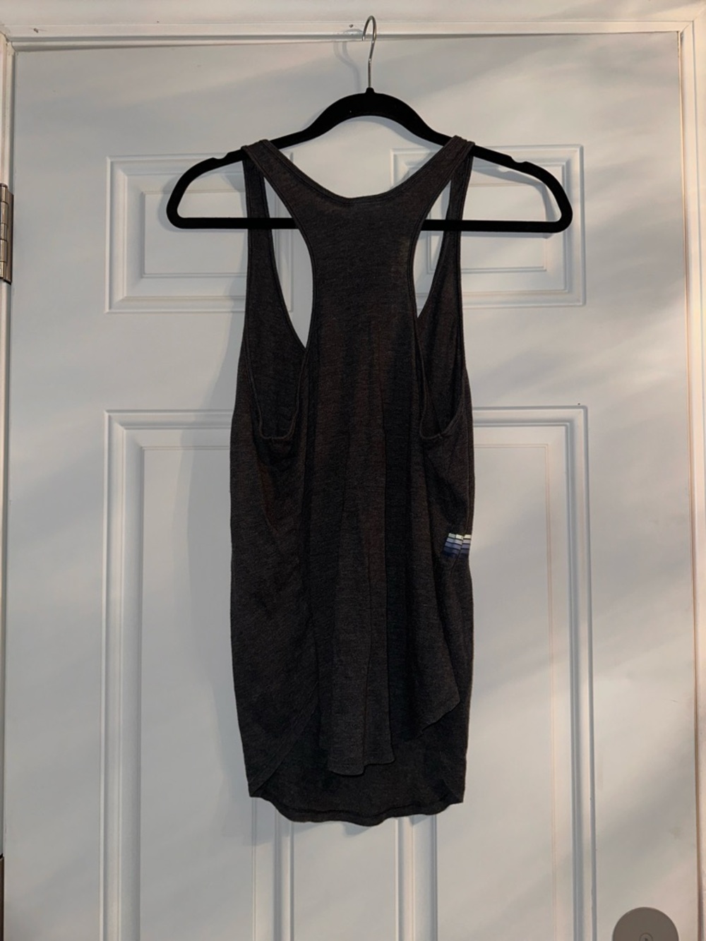 PINK Grey Racerback Tank - "Just Keep Spinning" - Picture 3 of 3